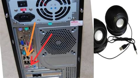 how to hook up speakers to desktop computer